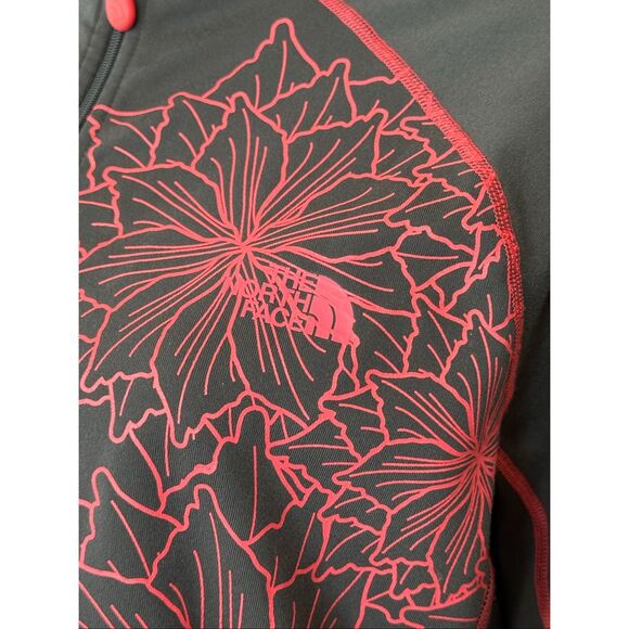 The North Face Fitted Gray Pink Floral Full Zip Jacket XL - Picture 7 of 9